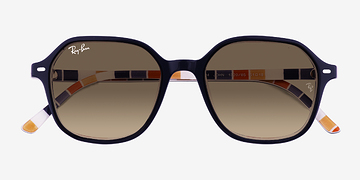 Bleu foncé Ray-Ban RB2194 John -  Acétate Lunettes de soleil