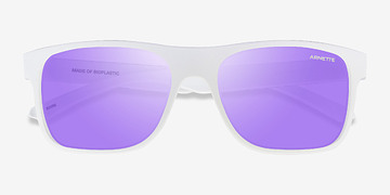 Matte White ARNETTE Khim -  Plastique Lunettes de soleil