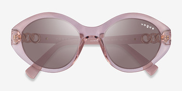Clear Pink Vogue Eyewear VO5576SB -  Plastique Lunettes de soleil