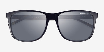 Shiny Black Armani Exchange AX4070S -  Plastique Lunettes de soleil