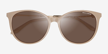 Shiny Brown Armani Exchange AX4140S -  Écoresponsables Lunettes de soleil
