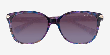Purple Tortoise Coach HC8132 L109 -  Acétate Lunettes de soleil