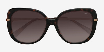 Écaille Noire Coach HC8320 C6180 -  Acétate Lunettes de soleil