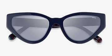 Matte Navy Coach HC8319 C3450 -  Acétate Lunettes de soleil