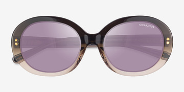Transparent Brown Gradient Coach HC8337U C7992 -  Écoresponsables Lunettes de soleil