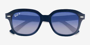 Bleu marine  Ray-Ban RB4398 Erik -  Plastique Lunettes de soleil