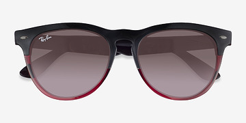 Gray On Transparent Red Ray-Ban RB4471 Iris -  Plastique Lunettes de soleil