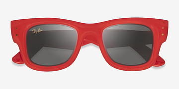 Polished Red Ray-Ban RB4940 Wayfarer Puffer -  Plastique Lunettes de soleil