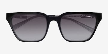 Noir Armani Exchange AX4158S -  Plastique Lunettes de soleil