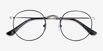 Black Silver Daydream -  Vintage Métal Lunettes de vue