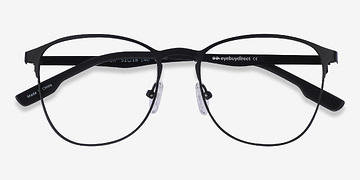 Matte Black Ember -  Classic Metal Eyeglasses