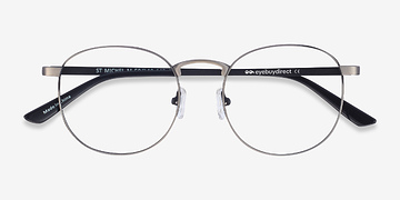 Gunmetal St Michel -  Vintage Métal Lunettes de vue