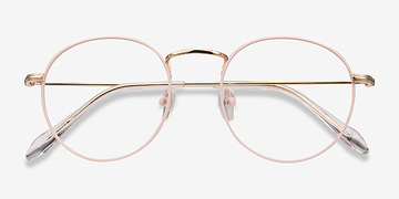 Matte Pink Wistful -  Lightweight Metal Eyeglasses
