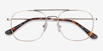 Golden Fame -  Vintage Metal Eyeglasses