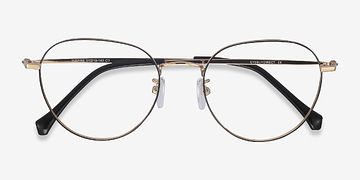 Black Golden Inspire -  Vintage Métal Lunettes de vue