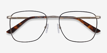 Black Gold Reason -  Fashion Metal Eyeglasses