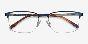 Bleu Valery -  Métal Lunettes de vue