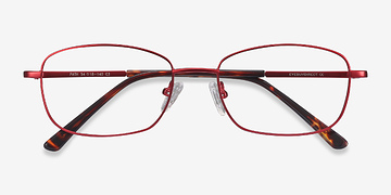 Burgundy Path -  Lightweight Metal Eyeglasses