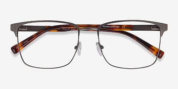 Gunmetal Capra -  Acetate, Metal Eyeglasses