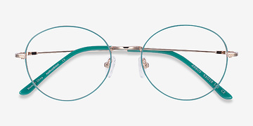 Green & Gold Arbus -  Coloré Métal Lunettes de vue