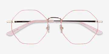 Pink & Gold Altar -  Colorful Metal Eyeglasses