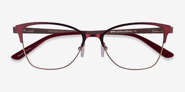Burgundy  Rose Gold Marlena -  Métal Lunettes de vue