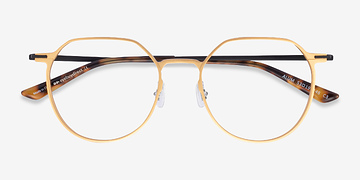 Gold & Black Alum -  Titanium Eyeglasses