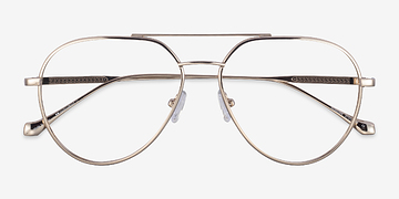 Light Gold Telescope -  Metal Eyeglasses