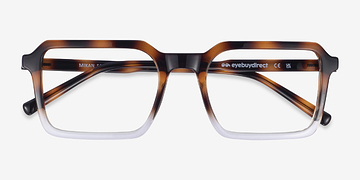 Tortoise Clear Mikan -  Plastic Eyeglasses
