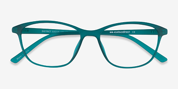 Matte Green District -  Lightweight Plastic Eyeglasses