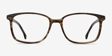 Striped Brown Vale -  Acetate Eyeglasses