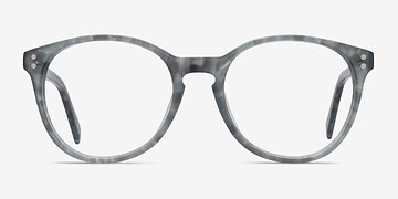 Gray Floral Pride -  Acetate Eyeglasses