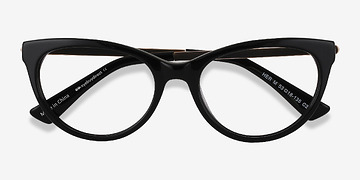 Noir Her -  Vintage Acetate, Metal Lunettes de vue