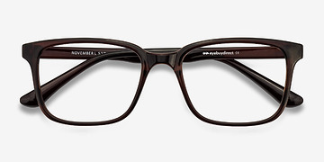 Brun November -  Légèreté Plastique Lunettes de vue