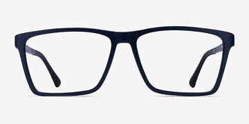 Matte Navy Equation -  Lightweight Plastic Eyeglasses