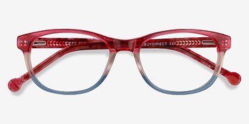 Pink Striped Nifty -  Acétate Lunettes de vue