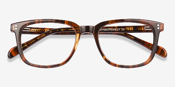 Brown Striped Kent -  Acétate Lunettes de vue