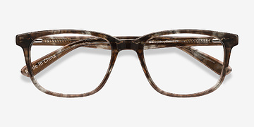 Gray Floral Bristol -  Classic Acetate Eyeglasses