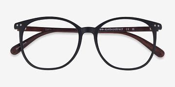 Matte Black Lucia -  Lightweight Plastic Eyeglasses