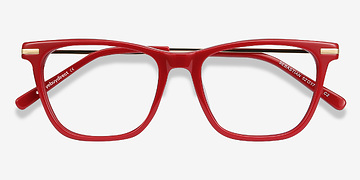 Burgundy Sebastian -  Mode Acetate, Metal Lunettes de vue