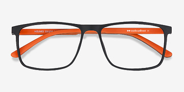 Black Holmes -  Lightweight Plastic Eyeglasses