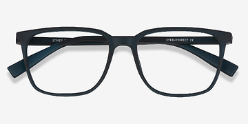 Navy Stride -  Colorful Plastic Eyeglasses