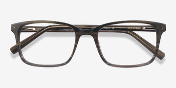 Gray Striped Clipperton -  Acétate Lunettes de vue