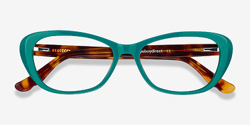 Teal & Tortoise Selina -  Mode Acétate Lunettes de vue