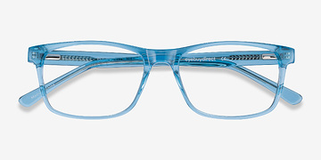 Bleu Pochi -  Coloré Acétate Lunettes de vue