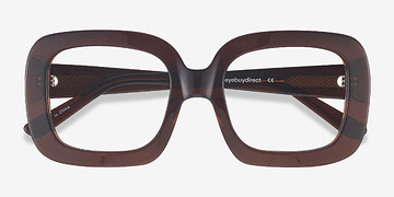 Brun Gloria -  Vintage Acétate Lunettes de vue