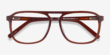 Brun Russell -  Vintage Acétate Lunettes de vue