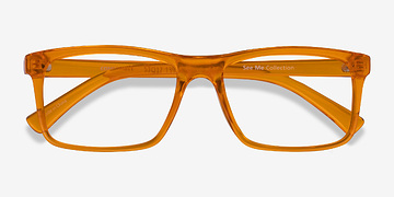 Clear Orange Community -  Colorful Plastic Eyeglasses