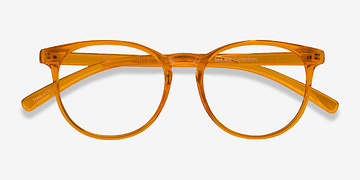 Clear Orange Rainbow -  Coloré Plastique Lunettes de vue