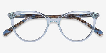 Clear Blue Floral Friend -  Acétate Lunettes de vue